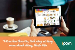 menu máy tính bảng ưu thế quản lý mennu