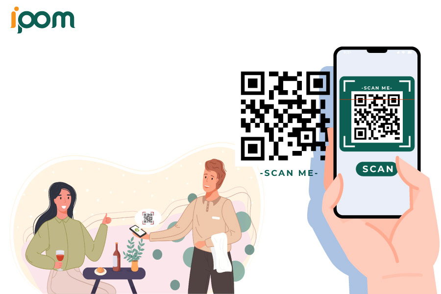 thanh toán không chạm với mã QR code